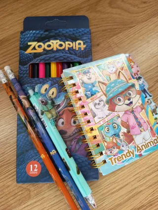 Conjunto Papelería Zootrópolis