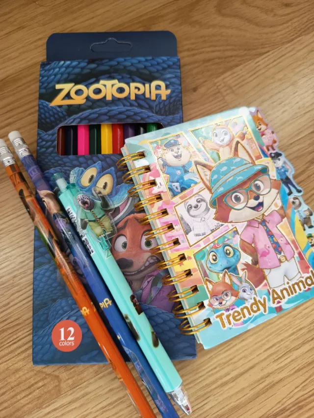 Conjunto Papelería Zootrópolis