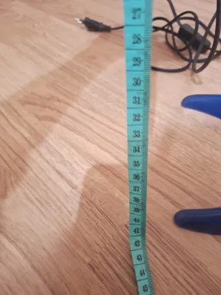 Lámpara de escritorio azul