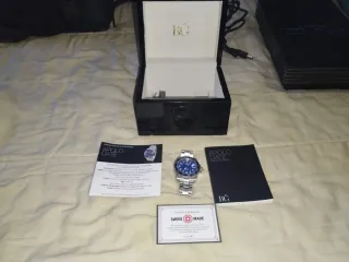 Reloj BG Azul y Plateado