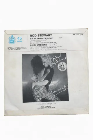 Vinilo Rod Stewart 45 RPM Da Ya Think I'm Sexy?