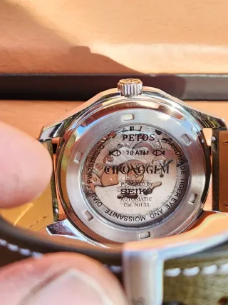 Reloj Automático Ojo de Tigre Petos_Seiko