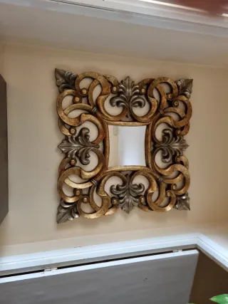 Mueble recibidor con espejo