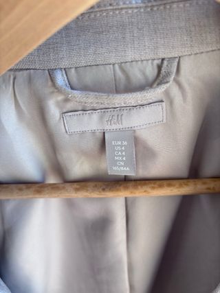 Chaqueta H&M Beige Talla 36