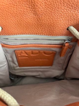 Mochila Adolfo Dominguez Piel Naranja