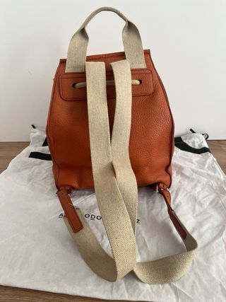 Mochila Adolfo Dominguez Piel Naranja