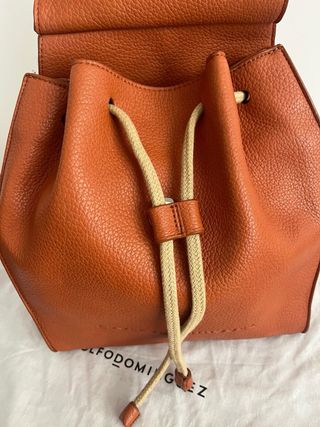 Mochila Adolfo Dominguez Piel Naranja