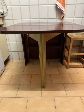 Mesa de cocina extensible madera