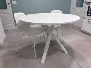 Mesa redonda Mariedamm Ikea Blanca