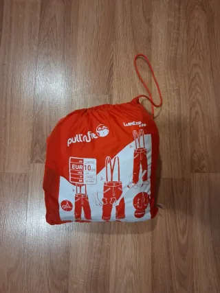 Pantalón esquí Decathlon Talla 10 tirantes naranja
