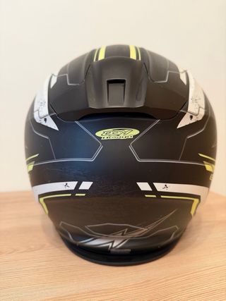 Casco Scorpion Negro Blanco Verde Moto