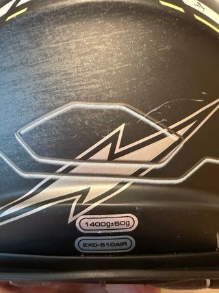 Casco Scorpion Negro Blanco Verde Moto