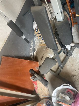 Lote de pesas de hierro para gym