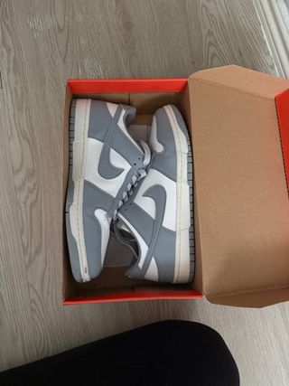 Zapatillas Nike Dunk Low Gris/Blanco Talla 41