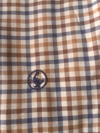 Camisa El Ganso cuadros azul y marrón