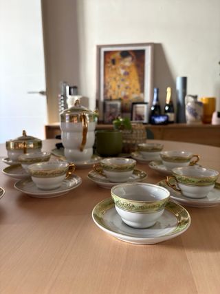 Juego de té vintage porcelana