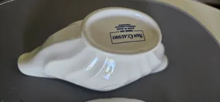 Salsera San Claudio Porcelana Beige con plato