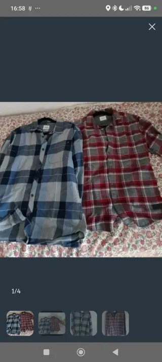 Lote 2 Camisas Hombre Cuadros