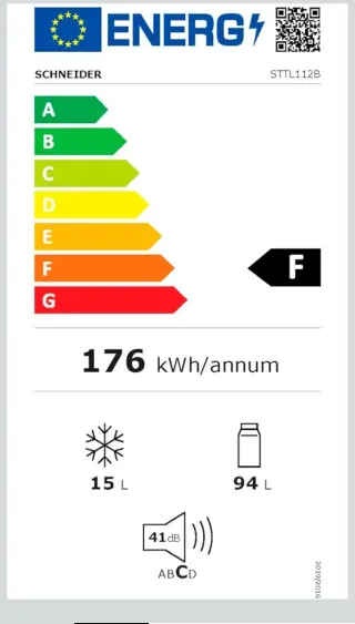 Frigorífico Schneider Negro