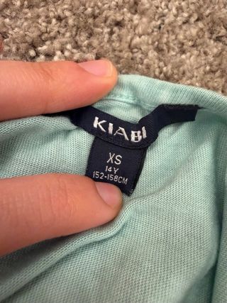 Top tirantes tie-dye azul y blanco