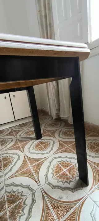 Mesa extensible lacada blanco