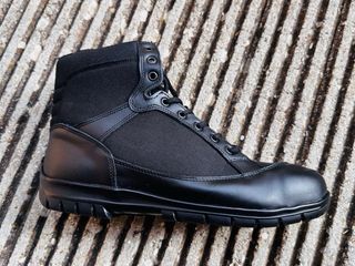 Anfibi unisex neri in pelle taglia 41, 42