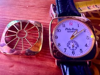 Reloj Philip Persio Cuarzo Unisex Dorado Blanco