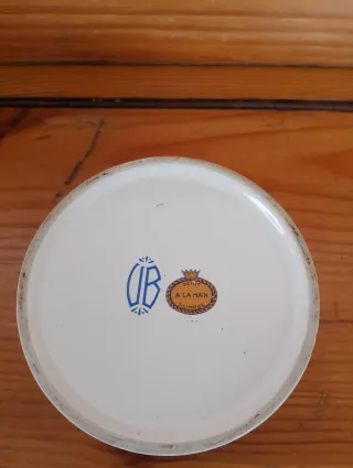 Portagioie ceramica vintage scena pastorale