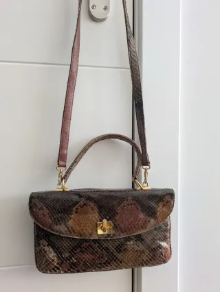 Bolso Piel Vintage Multicolor