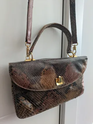 Bolso Piel Vintage Multicolor