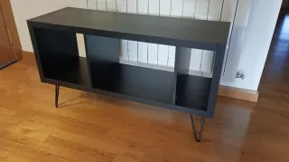 Mueble para vinilos y equipo de sonido