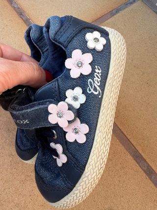 Zapatillas Geox Talla 22 Azul Marino Flores