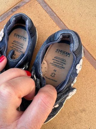 Zapatillas Geox Talla 22 Azul Marino Flores