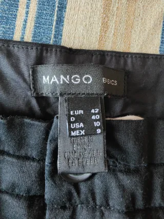 Pantalón Mango Negro Talla M