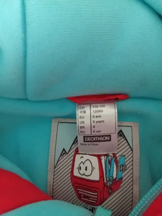 Conjunto Ropa Esquí Niño Talla 6