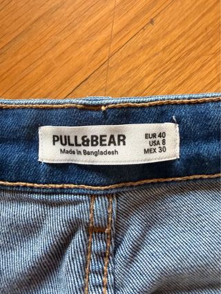 Vaqueros azules mujer