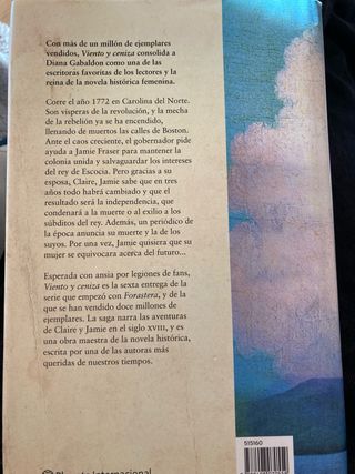 Novela 'Viento y ceniza', de la saga de Outlander