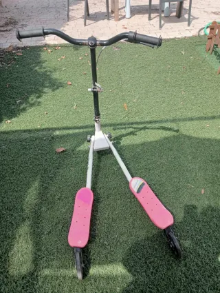 Patín infantil 3 ruedas rosa