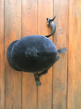 Casco Hípica Zaldi Salamanca Terciopelo Negro