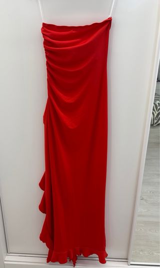 Vestido largo rojo elegante