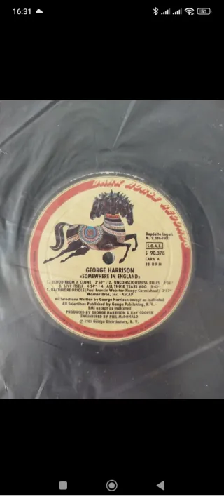 Vinilo George Harrison Somewhere in England