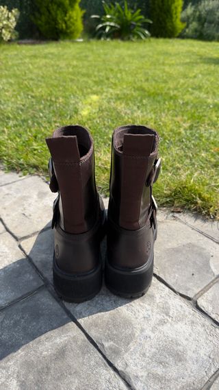 Botas Timberland Cuero Marrón Hebillas