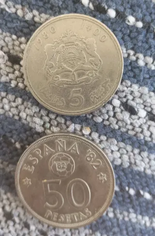 Lotto di 3 monete antiche di Juan Carlos I, Re di Spagna