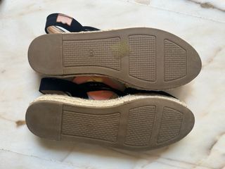 Zapatillas de esparto M.Plus negras,talla 39