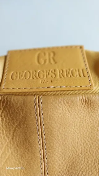 Bolso Piel Georges Rech Amarillo y Marrón