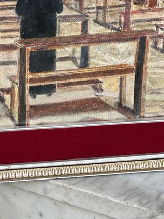 Quadro antico 40x50 interno chiesa