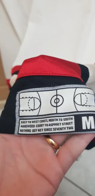 Maglia basket Nike Air bianca e rossa