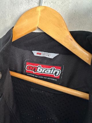 Chaqueta de moto negra