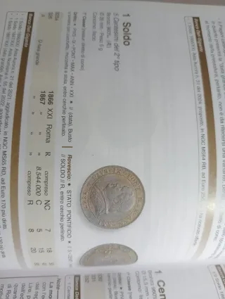 Moneta Stato Pontificio 1867