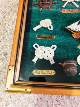 Quadro Nodi Marinai Legno e Tessuto